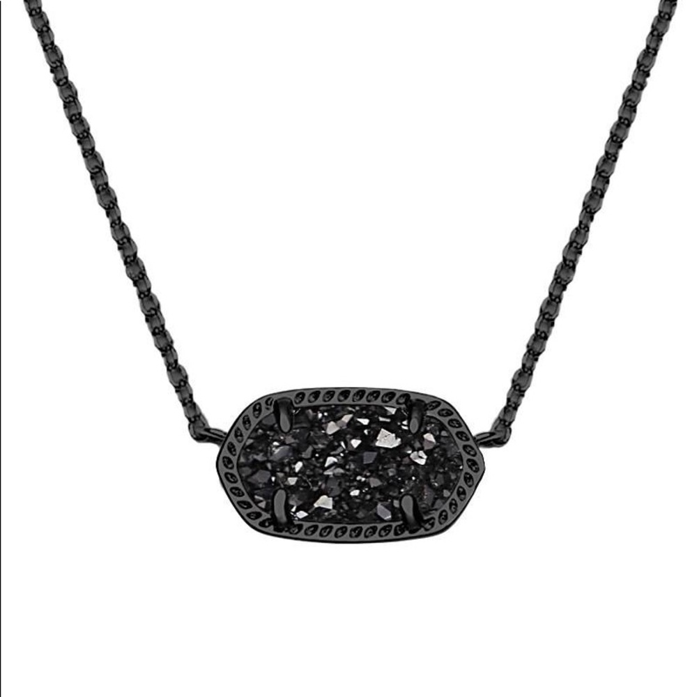 Kendra Scott Elisa Black Drusy